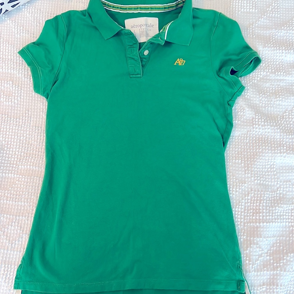 Kelly green Aeropostale Polo shirt